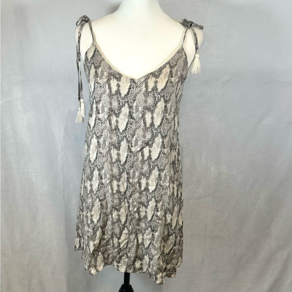 Olivaceous snakeskin print mini dress size medium